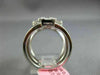 ESTATE EXTRA LARGE 1.28CT DIAMOND 18KT WHITE GOLD 3 ROW SQUARE ANNIVERSARY RING