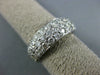ESTATE WIDE 3.50CT DIAMOND 14KT WHITE GOLD PAVE ETERNITY ANNIVERSARY RING #1351