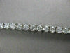 ANTIQUE 3.40CT DIAMOND 14K WHITE GOLD MODERN RECTANGLE BRACELET 7" F/G VVS #1495