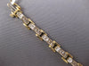 ESTATE 4.36CT DIAMOND 14KT 2 TONE GOLD PRINCESS CHANNEL CLASSIC TENNIS BRACELET