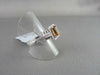 ESTATE WIDE 1.75CTW AAA CITRINE & DIAMOND 14KT WHITE GOLD RING