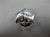 ESTATE LARGE .10CT DIAMOND 14KT WHITE GOLD DOUBLE HEART ETOILE RING #21028