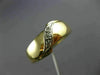 ESTATE .05CT DIAMOND 14KT WHITE & YELLOW GOLD MENS WEDDING RING BAND#22004