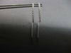 ESTATE LARGE .72CT DIAMOND 14KT WHITE GOLD GRADUATING BAR CHANDELIER HANGING EARRINGS