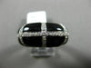 ESTATE WIDE .64CT DIAMOND & ONYX 18KT WHITE & YELLOW GOLD CRISS CROSS FUN RING