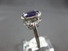 3.34CT DIAMOND & AAA AMETHYST 14KT WHITE GOLD OVAL & ROUND HALO FRIENDSHIP RING