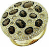LARGE 4.08CT MULTI COLOR DIAMOND & AAA SMOKY TOPAZ 14KT YELLOW GOLD 3D FUN RING