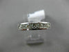 ESTATE .72CT DIAMOND 14KT WHITE GOLD 3D 7 STONE CHANNEL WEDDING ANNIVERSARY RING