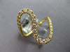 LARGE .79CT DIAMOND 18KT YELLOW GOLD 3D GRADUATING JOURNEY DOUBLE WAVE FUN RING