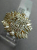 LARGE 1.70CT DIAMOND 18K ROSE GOLD 3D CLUSTER ENGAGEMENT INSERT ANNIVERSARY RING