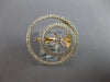 ESTATE EXTRA LARGE .95CT DIAMOND 14KT YELLOW GOLD FLOWER MULTI CIRCULAR FUN RING
