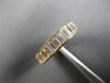 3.0CT CZ CLASSIC BAGUETTE 3/4TH ETERNITY 14KT YELLOW GOLD ANNIVERSARY RING 28170