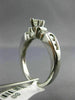 ESTATE .80CT ROUND & MARQUISE DIAMOND 14KT WHITE GOLD 3D CLASSIC ENGAGEMENT RING