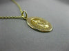 ESTATE 14KT YELLOW GOLD OUR LADY OF MOUNT CARMEL PRAY FOR US PENDANT #25078