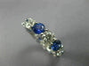 LARGE 8.95CT DIAMOND & AAA SAPPHIRE PLATINUM ETERNITY WEDDING ANNIVERSARY RING