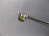 2.13CT DIAMOND & AAA PERIDOT 14KT WHITE GOLD SQUARE HALO FILIGREE STUD EARRINGS