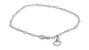 ESTATE .65CT DIAMOND 14KT WHITE GOLD 3D CLASSIC HEART BY THE YARD LOVE BRACELET