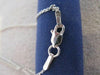 ANTIQUE 1.12CT DIAMOND PEAR 14K WHITE GOLD HANGING HALO DROP PENDANT CHAIN #1067