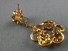ESTATE 2.76CT MULTI COLOR FANCY DIAMOND 18KT TWO TONE GOLD 3D FLOWER EARRINGS