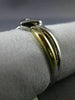 ESTATE .06CT DIAMOND 14KT WHITE & YELLOW GOLD 3D SOLITAIRE HEART FUN RING #15388