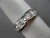 ESTATE WIDE 1.71CT DIAMOND 14KT WHITE GOLD 7 STONE CLASSIC CHANNEL WEDDING RING