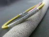 ESTATE .24CT DIAMOND 14KT TWO TONE GOLD 3D CLASSIC MESH FLEXIBLE BANGLE BRACELET