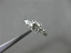ANTIQUE .93CT DIAMOND PLATINUM SOLITAIRE FISHTAIL 5 STONE ENGAGEMENT RING #19022