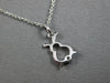 ESTATE .07CT DIAMOND 14KT WHITE GOLD 3D LITTLE SNOWMAN FUN FLOATING PENDANT