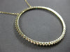 EXTRA LARGE 1.11CT DIAMOND & AAA EMERALD 14K YELLOW GOLD CIRCLE OF LIFE NECKLACE