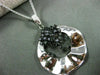 ESTATE LARGE 1.40CT DIAMOND 14KT WHITE GOLD 3D ETOILE HAMMER FLOATING PENDANT