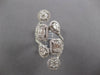 EXTRA LARGE 3.50CT DIAMOND 18KT WHITE GOLD ROUND PRINCESS INVISIBLE RING #27220