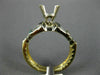 ESTATE .45CT DIAMOND 14KT 2 TONE GOLD FILIGREE SEMI MOUNT ENGAGEMENT RING #6016