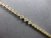 ESTATE .94CT DIAMOND 14K YELLOW GOLD CLASSIC PAST PRESENT FUTURE TENNIS BRACELET