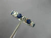 2.81CT DIAMOND & AAA SAPPHIRE 14K WHITE GOLD ETERNITY WEDDING ANNIVERSARY RING