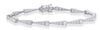 ESTATE 2.06CT DIAMOND 14KT WHITE GOLD 3D TRIANGULAR ETERNITY FUN TENNIS BRACELET