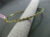 ESTATE .55CT DIAMOND 18KT YELLOW GOLD 3D ETOILE CLASSIC 2mm BANGLE BRACELET