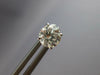 ESTATE 1.18CT DIAMOND 14KT WHITE GOLD 3D ROUND SOLITAIRE SCREWBACK STUD EARRINGS