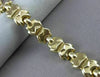 ESTATE WIDE 14KT YELLOW GOLD ITALIAN LINK DESIGN BRACELET 8mm STUNNING! #23308