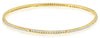 1.90CT DIAMOND 14K YELLOW GOLD 3D CRISS CROSS CHANNEL PRONG CUFF BANGLE BRACELET