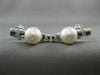 ESTATE .30CT DIAMOND & AAA SOUTH SEA PEARL ETOILE 18K WHITE GOLD EARRINGS #11490