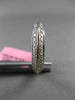 ESTATE 1.77CT DIAMOND 18K WHITE & ROSE GOLD 3D ETERNITY TWO ROW ANNIVERSARY RING