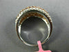 ESTATE LARGE 1.64CT WHITE & PINK DIAMOND 18KT WHITE & ROSE GOLD ANNIVERSARY RING