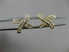 ESTATE .65CTW DIAMOND ETOILE "X" SHAPE 14KT YELLOW GOLD PUSHBACK EARRINGS #5919