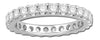 1.5CT DIAMOND 14K WHITE GOLD ROUND CLASSIC SHARE PRONG ETERNITY ANNIVERSARY RING