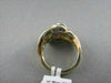 ANTIQUE WIDE 1.87CT DIAMOND & AAA SAPPHIRE 18KT YELLOW GOLD WOVEN FUN RING