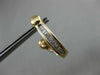 ESTATE .50CT DIAMOND 14KT YELLOW GOLD 3D UMBRELLA DOUBLE SIDED HANGING EARRINGS