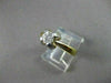 ESTATE .52CT DIAMOND 14KT W&Y GOLD SOLITAIRE FLORAL ENGAGEMENT RING #11348