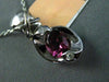 ESTATE .85CT DIAMOND & PINK SAPPHIRE 14KT WHITE GOLD SEMI BEZEL X LOVE PENDANT
