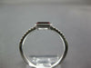 ESTATE .74CT DIAMOND & AAA GARNET 14KT WHITE GOLD 3D EMERALD CUT BEZEL FUN RING