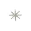 ESTATE .46CT DIAMOND 18KT WHITE GOLD 3D CLASSIC STAR FLOWER SUNBURST FUN RING